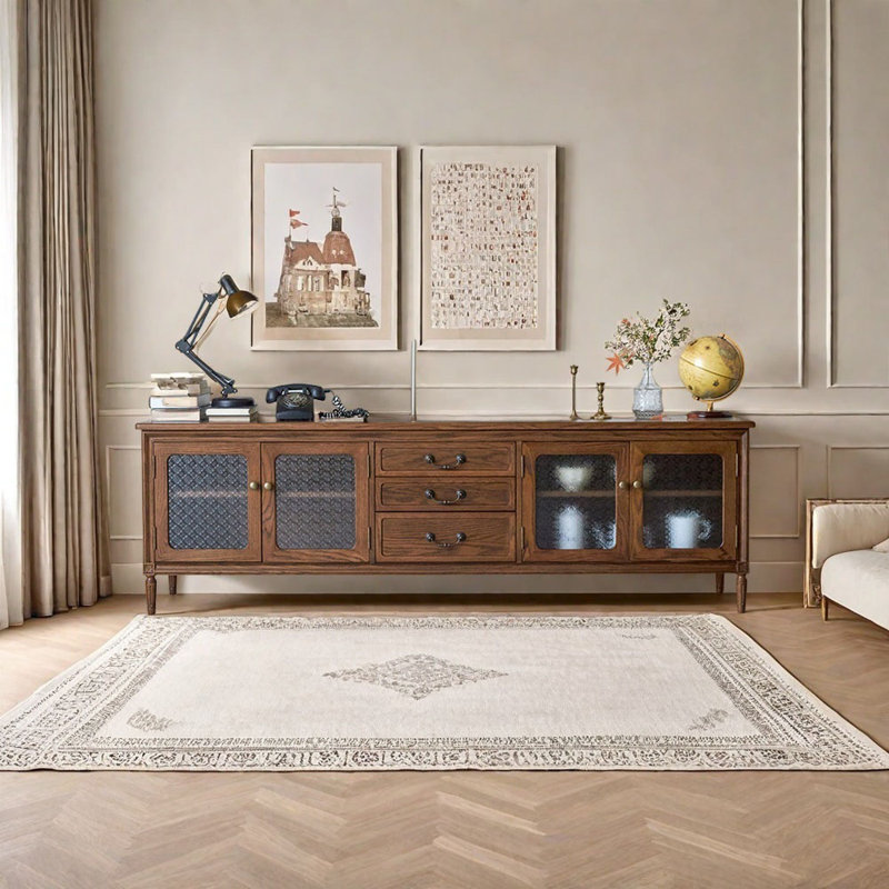 Meuble télé style rétro américain, 74.80"