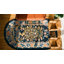 Tapis bleu antique antique en laine Art déco