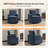 Swivel Mid-Century Modern Accent Armchair-380992694