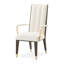 Fauteuil de salle à manger rembourré Belmont Place - Crème / Espresso