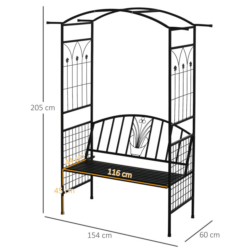 Metal Outdoor Bench