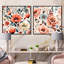 Homan - Ensemble de 2 collages carrés floraux-101858198-101858199