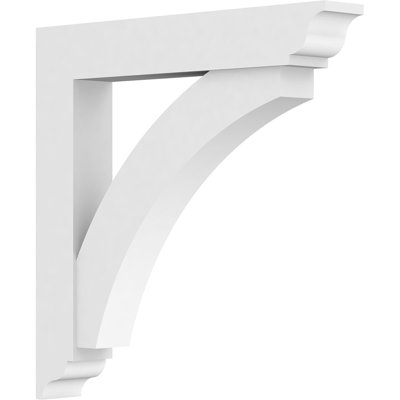 3"W x 24"D x 24"H Standard Thorton Architectural Grade PVC Bracket with Traditional Ends