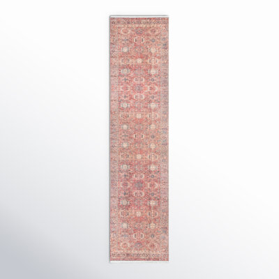 Conroy Oriental Red/Blue/Ivory Area Rug