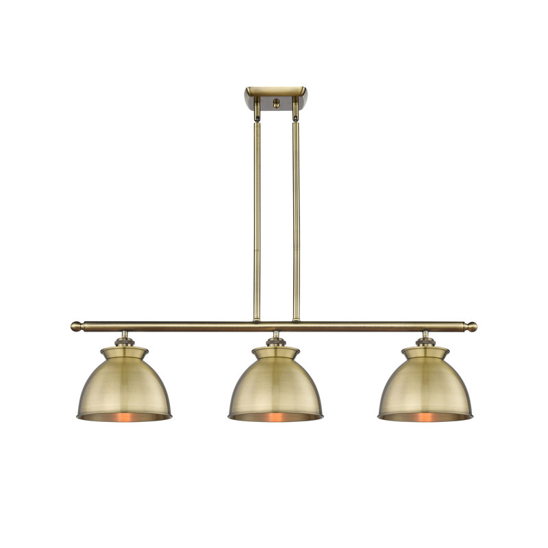 Arev 3 - Light Kitchen Island Pendant, Antique Brass, Antique Brass, No