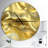 Golden Cloth Texture - Modern Wall Clock-34141247