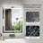 Frameless Rectangle Front & Backlit LED Bathroom Vanity Mirror with Dual LED Lighting, Dimmable 3-Color, Anti-Fog-609974583