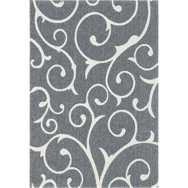 California Cotton Abstract Indoor Rug, Rectangle 6'4" x 9'