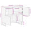 Solid Wood Rectangle Accent Cabinet