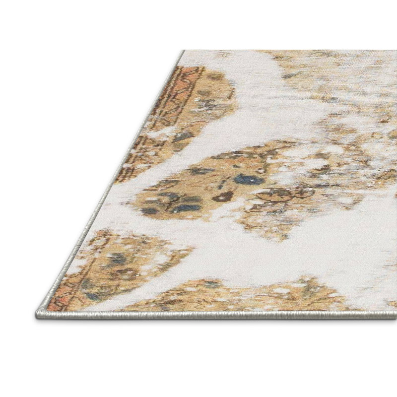 Tapis décoratif multicolore à motif abstrait, Rectangle 8 pi x 10 pi