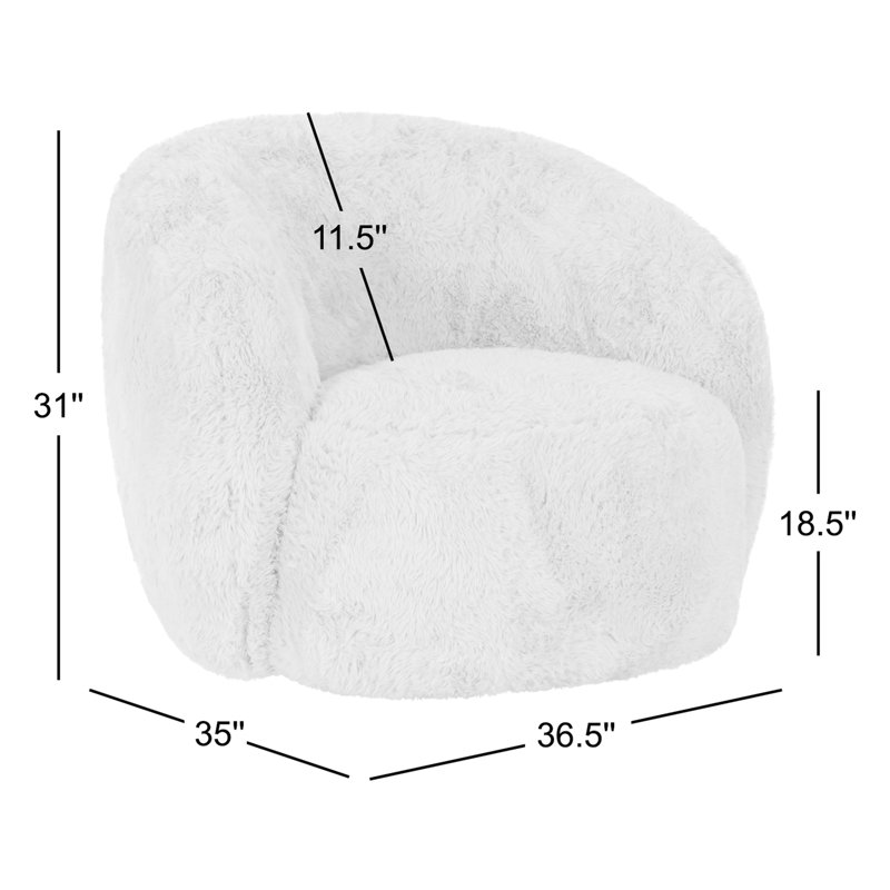 Adley Plush Swivel Accent Chair