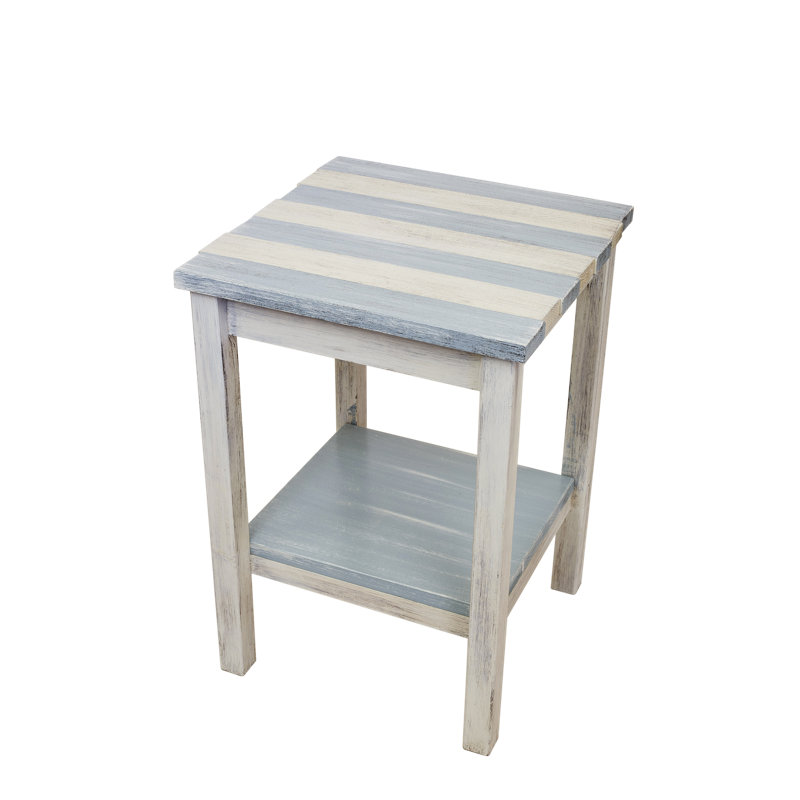 Letendre Solid Wood End Table, Seaside Villa