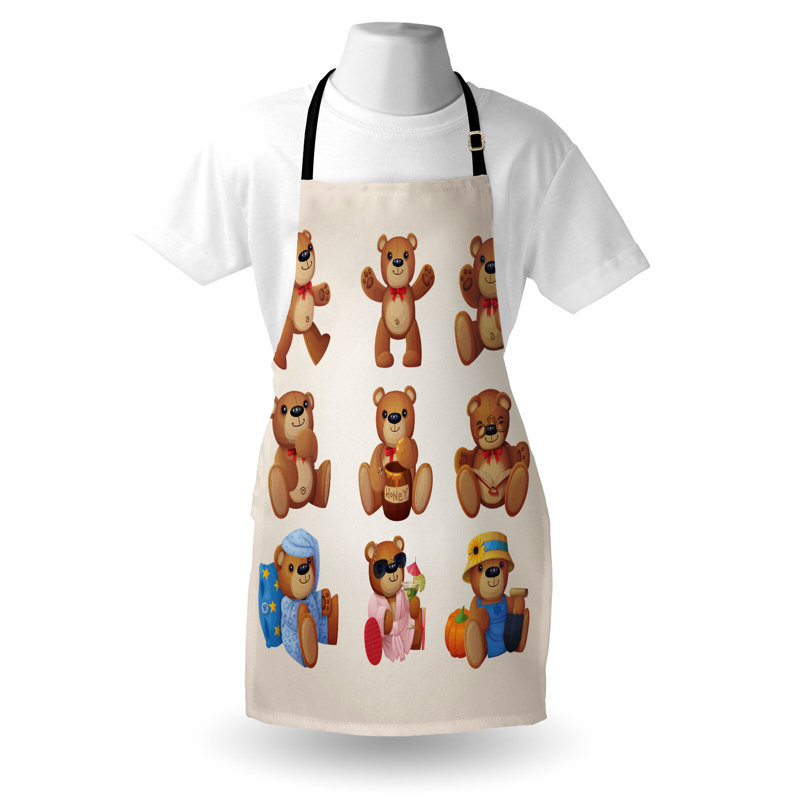 Tablier de dessin animé East Urban Home