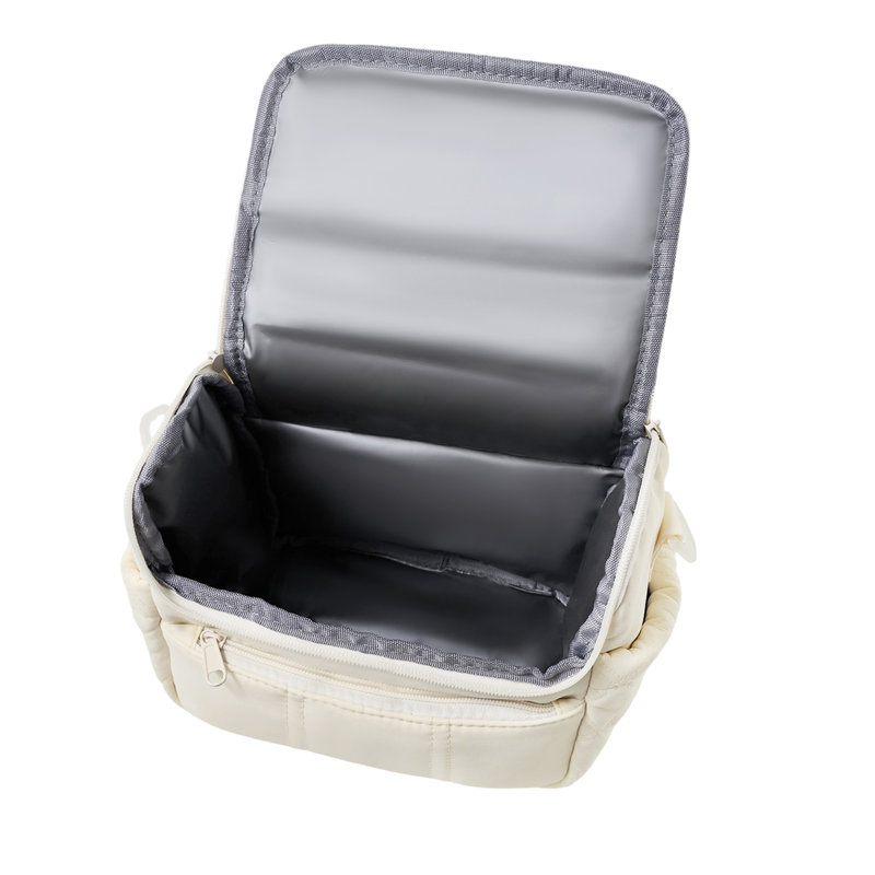 Portable Insulated Lunch Bag, Beige