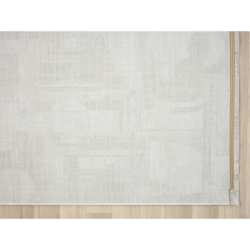 Isla Machine Woven Cream Indoor Rug, Rectangular 80 x 150cm