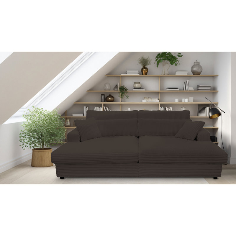 Rishabh Sleeper Sofa, Charcoal