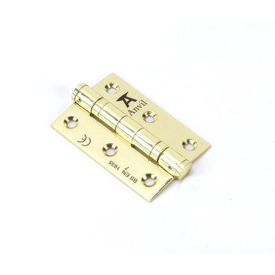 7.6cm H x 5.3cm W Butt Bearing Pair Door Hinges