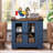 25.6" Tall Farmhouse End Table with Charging Station