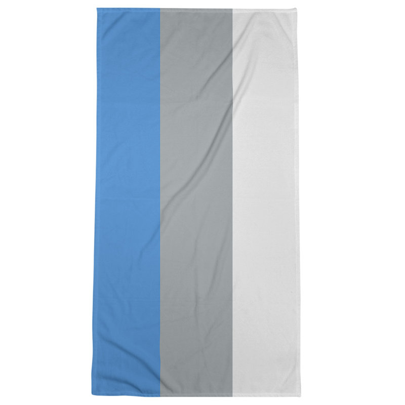 Microfiber Bath Towel, Tennessee Red Football Sky Blue/Light Gray