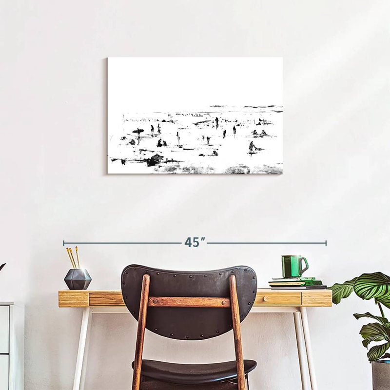 Avery Beach People, 20" H x 30" W
