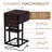 End Table With Charging Station - C Shaped Living Room Side Table With Drawer & Manual - Durable Bedside Table For Tidy Space