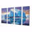 " Teal Iceberg Unseen Depths " 4 - Pieces
