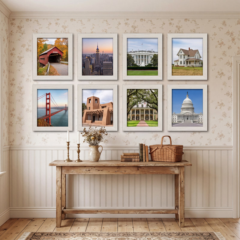Gallery Wall Wood Frame Set  (Set Of 8)