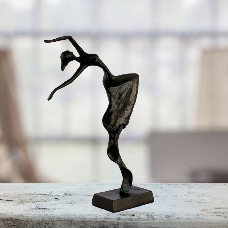 NATALIA DANCER Iron Figurine 33cm, Mocha