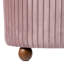 Modern Corrugated Upholstered Storage Ottoman Or Accent Stool With Rubberwood Ball Feet-1450551241