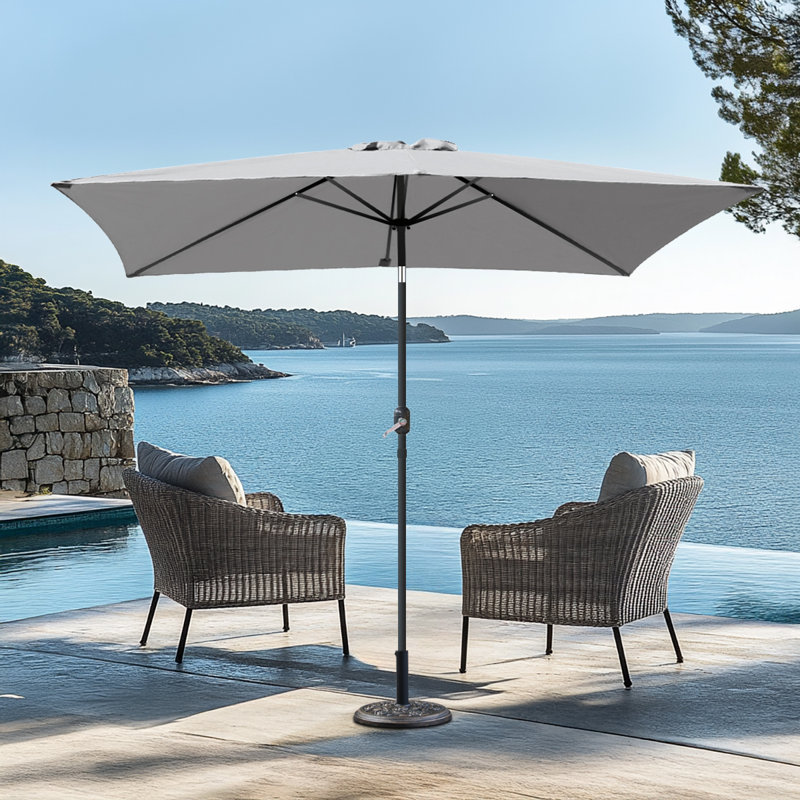 300cm Market Parasol, Grey