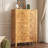 Dorne Modern High Gloss Burl 5-drawer Chest With Smooth Storage Drawers, Yellow-1512443252