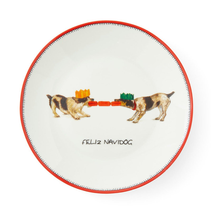 6" Doodles Tidbit Plates, Set of 4