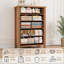 Commode haute brune à 5 tiroirs Brown-131647341