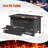 Rectangular Outdoor Metal Fire Pit With Cover