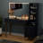 48" Vanity Desk With Hd Lighted Mirror & Glass Top-1406158455