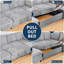 116" U-Shaped Modular Sectional Sleeper Sofa with Pull Out Bed, 7 Seater, Charging Ports & Foldable Side Table, Cloud Chenille Grey-1977885013