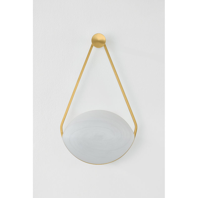 Blaina Wall Sconce in Aged Brass