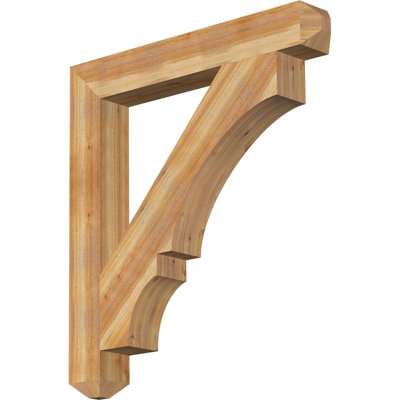 H 6 po x P 6 po Support en bois / corbeau