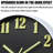 Luminous Wall Clock Glow In The Dark,Modern Wall Clocks With 3D Numbers,Decorative Wall Clock Battery Operated (Black)