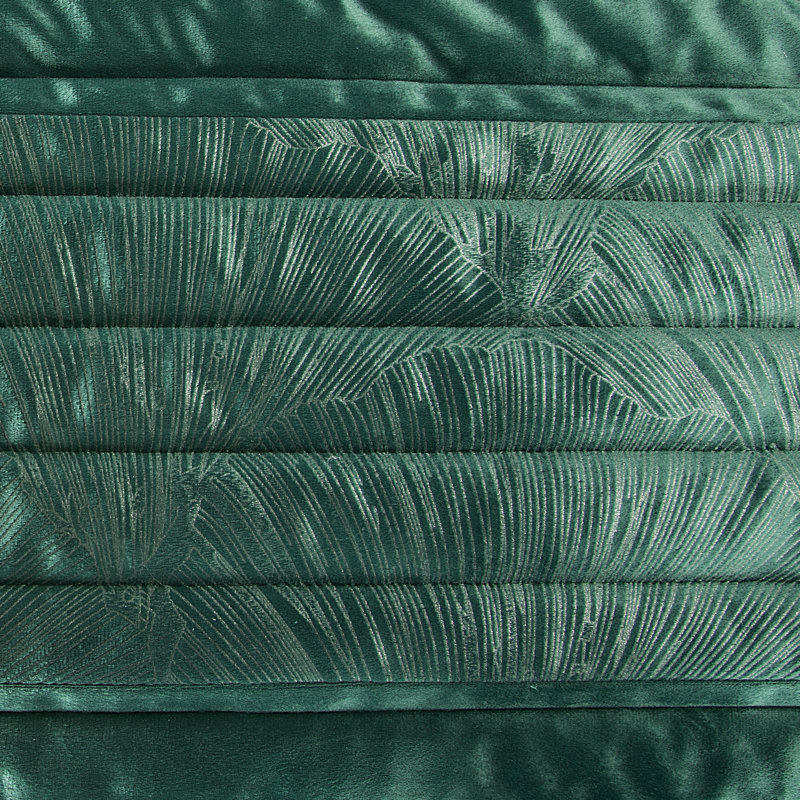 Megaira Polyester Solid Colour Bedspread, Dark/Green