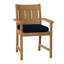 Croquet Teak Patio Dining Armchair with Cushions-1501135605-1586604522-1586602821