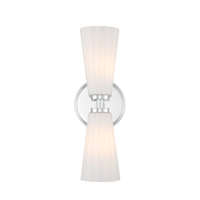 Keonta 2-Light Wall Sconce in Chrome