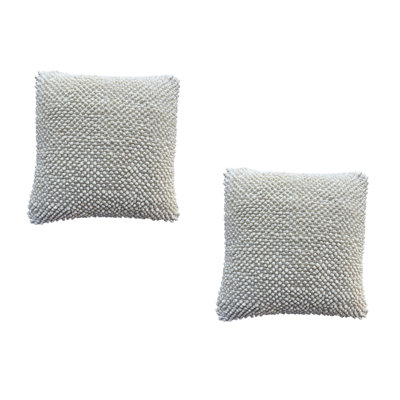 Housse de coussin en coton Felt Ball Square