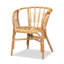 Fauteuil demi-tonneau en rotin l 23,25 po Briannalee