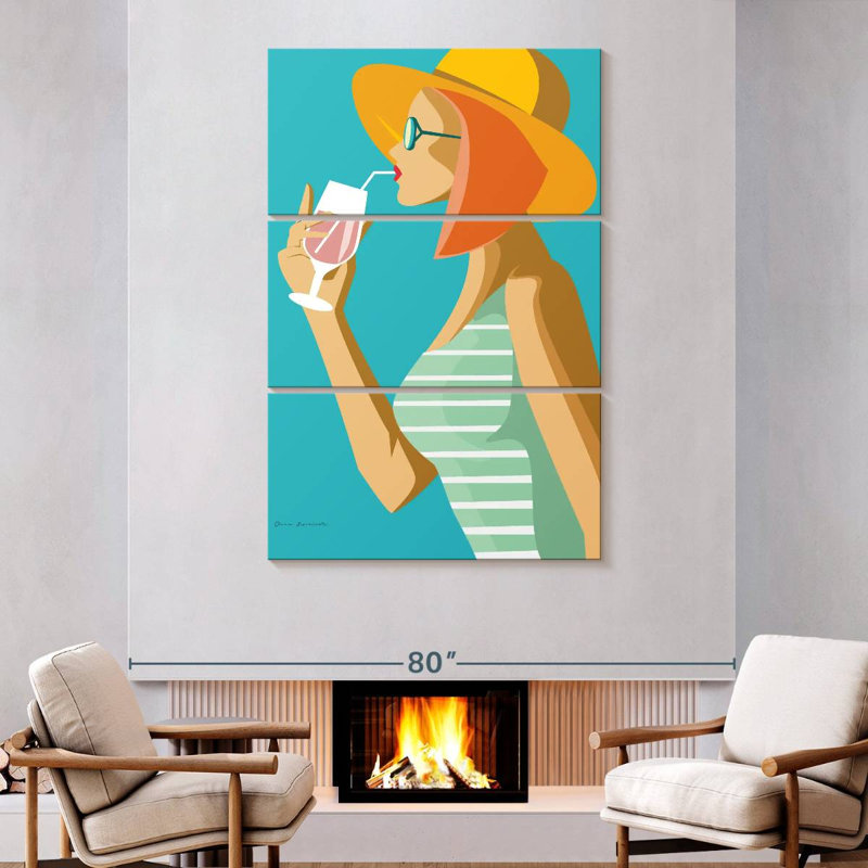 Leisha Summer Girl I, 74" H x 48" W