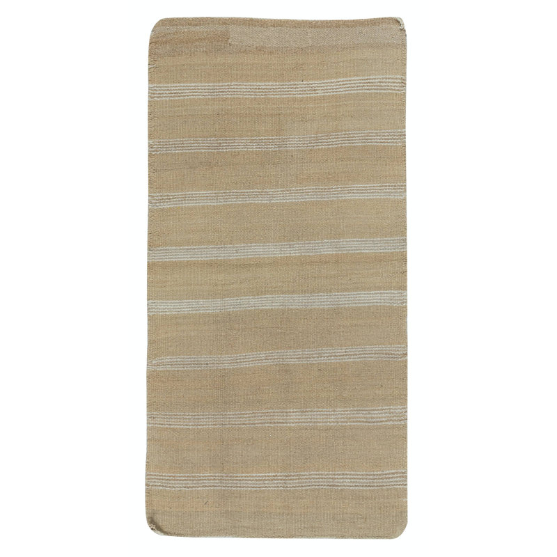Kilim turc tissé rayé. 100% laine. Tapis vintage à tissage plat