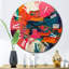 Horloge murale rose et rose-93379092