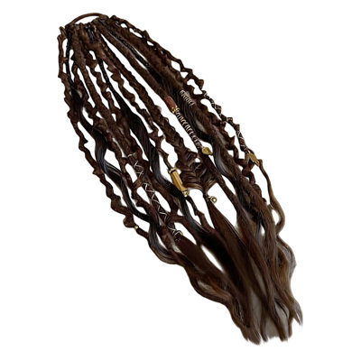 Elastic Dirty Braid Ponytail