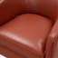 Chaise pivotante en cuir caramel-1398921121