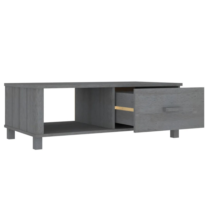 Hawanatu Solid Coffee Table, Dark Grey